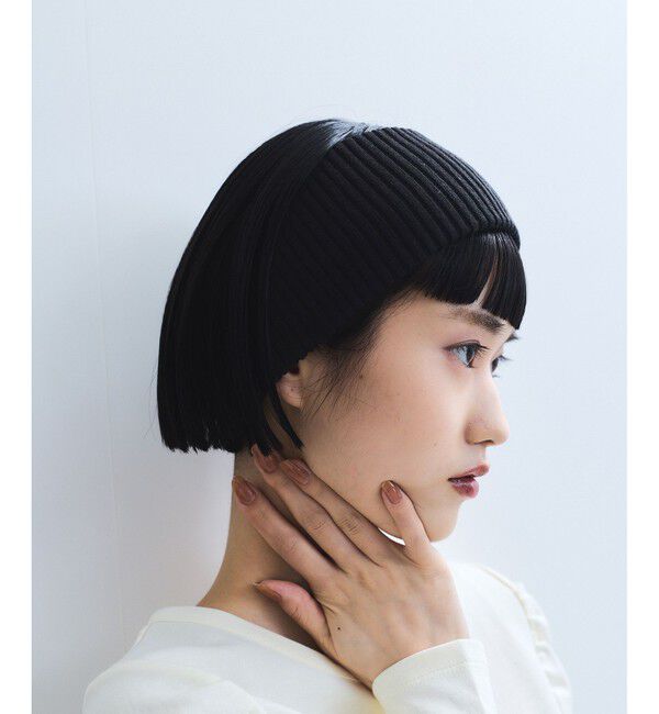 ADAM ET ROPE'「【WEB限定】ボリュームニットターバン」|ヘアバンド|