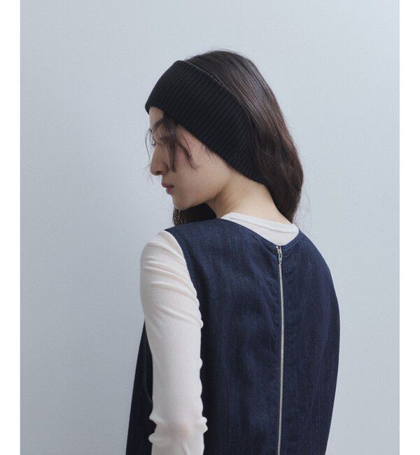 ADAM ET ROPE'「【WEB限定】ボリュームニットターバン」|ヘアバンド|