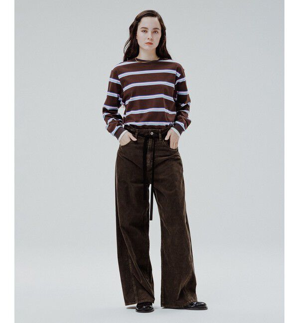 ADAM ET ROPE'「【新色追加】ガーメントダイコーデュロイパンツ」|チノ|