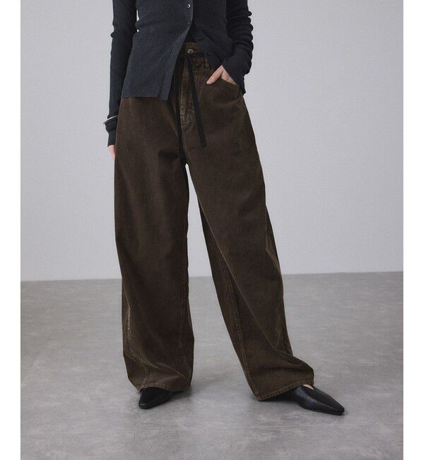 ADAM ET ROPE'「【新色追加】ガーメントダイコーデュロイパンツ」|チノ|