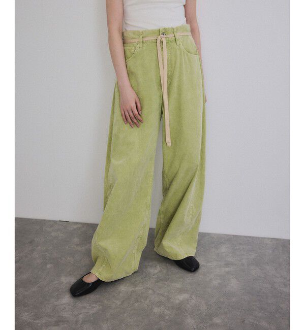 ADAM ET ROPE'「【新色追加】ガーメントダイコーデュロイパンツ」|チノ|