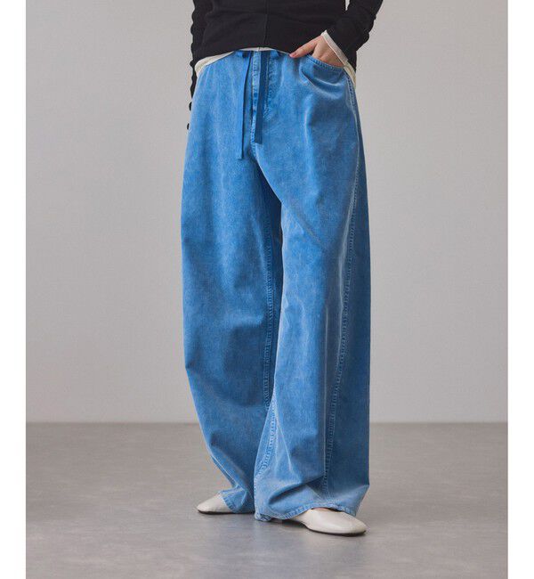 ADAM ET ROPE'「【新色追加】ガーメントダイコーデュロイパンツ」|チノ|