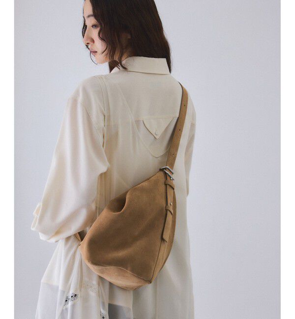 ADAM ET ROPE'「スプリットレザーワンショルダー2WAYバッグ」|ショルダー・メッセンジャー|ベージュ(27)