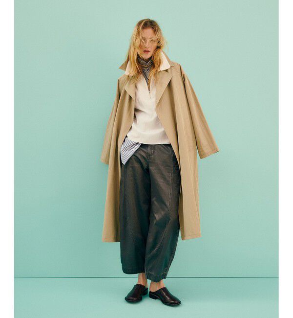 ADAM ET ROPE'「ピグメントダイエッグパンツ」|チノ|