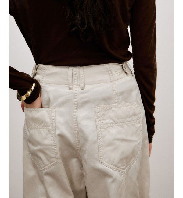 ADAM ET ROPE'「ピグメントダイエッグパンツ」|チノ|