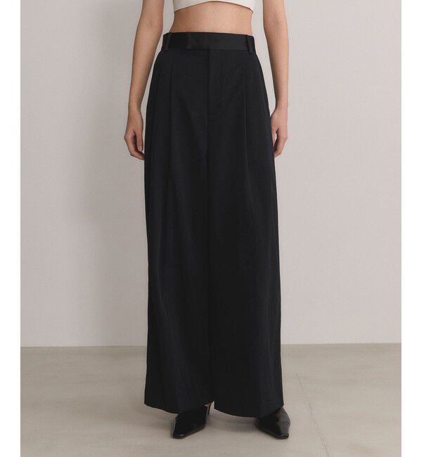 ADAM ET ROPE'「【EMOELLE】バイカラードレスパンツ」|チノ|