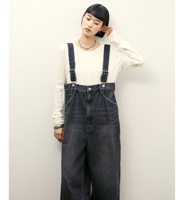 ADAM ET ROPE'「【サステナブル】2WAYデニムサロペット」|オールインワン|