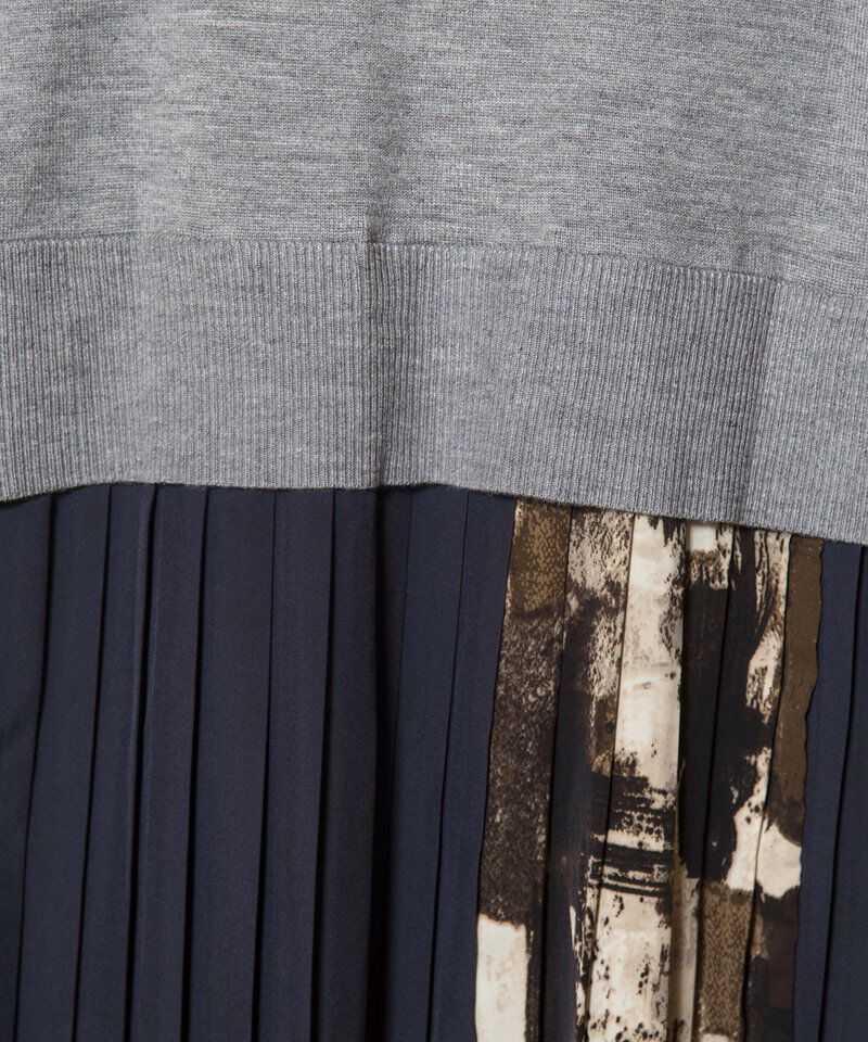  「2WAYバックプリーツニットカーディガン」|ワンピース|