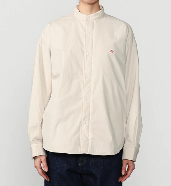 DANTON「DANTON | ポプリン 長袖シャツジャケット WOMEN」|ダウン|