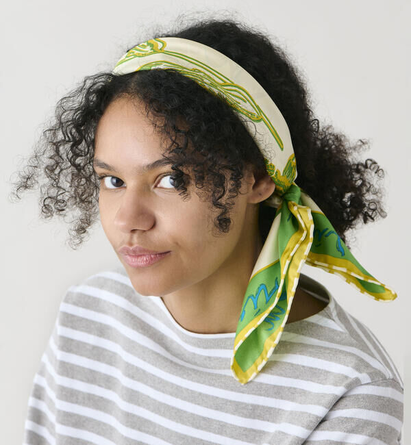  「manipuri | シルクスカーフ フローラ 65&times;65 WOMEN」|バンダナ・スカーフ|