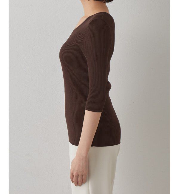 Drawing Numbers「【Drawing Numbers】リブハーフスリーブニット」|ニット・セーター|