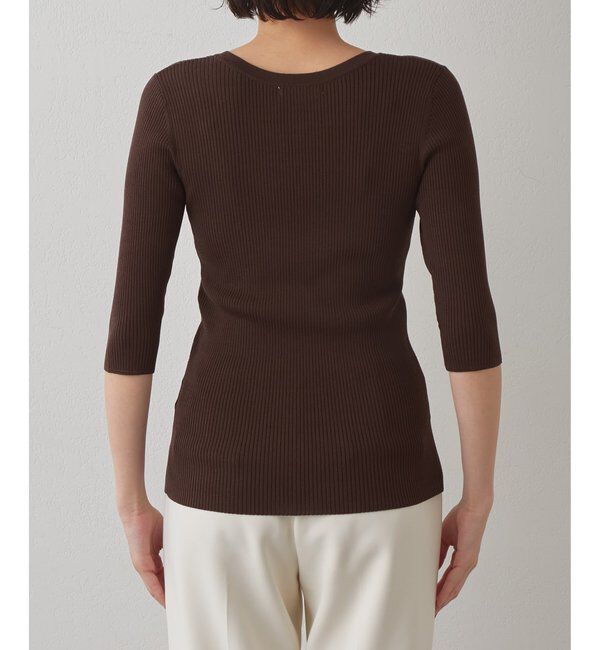 Drawing Numbers「【Drawing Numbers】リブハーフスリーブニット」|ニット・セーター|