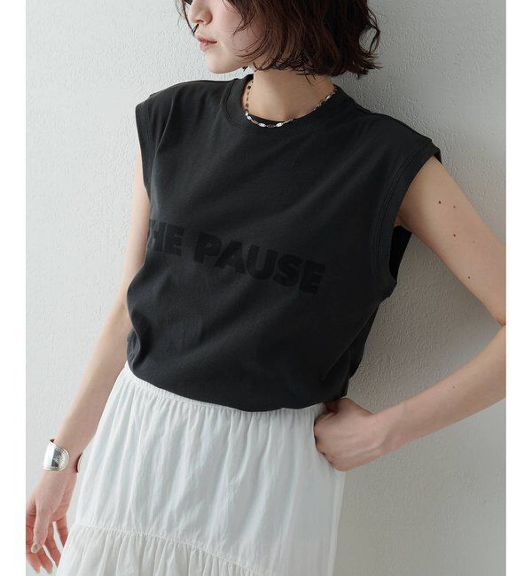 THE PAUSE「【THE PAUSE】THE PAUSE ノースリーブTEE」|Tシャツ・カットソー|