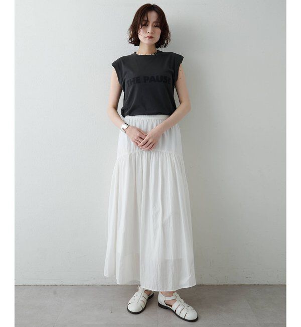 THE PAUSE「【THE PAUSE】THE PAUSE ノースリーブTEE」|Tシャツ・カットソー|