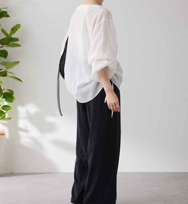  「《人気アイテム再販売！》ジップドロストブラウス」|シャツ・ブラウス|