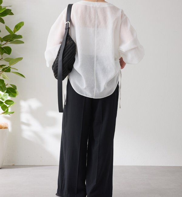  「《人気アイテム再販売！》ジップドロストブラウス」|シャツ・ブラウス|