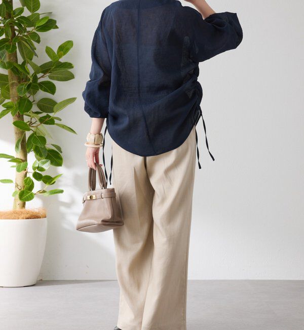  「《人気アイテム再販売！》ジップドロストブラウス」|シャツ・ブラウス|