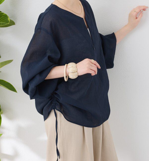  「《人気アイテム再販売！》ジップドロストブラウス」|シャツ・ブラウス|