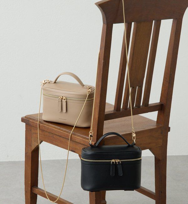  「【PAPILLONNER/パピヨネ】ミラー付きミニバニティバッグ/セレモニー」|その他|