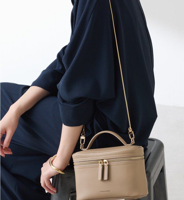  「【PAPILLONNER/パピヨネ】ミラー付きミニバニティバッグ/セレモニー」|その他|