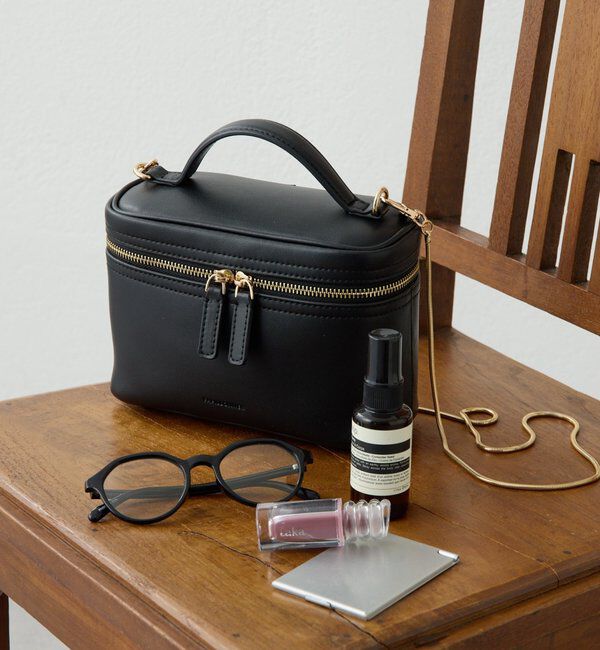  「【PAPILLONNER/パピヨネ】ミラー付きミニバニティバッグ/セレモニー」|その他|