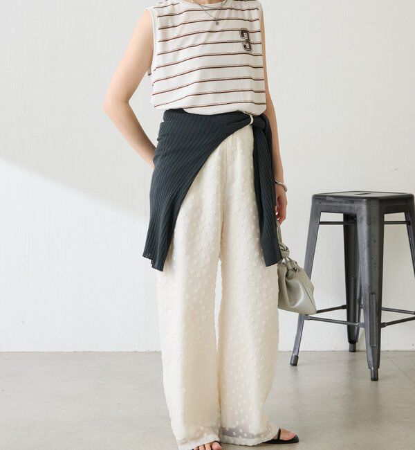  「立体フラワーシアーワイドパンツ」|その他|