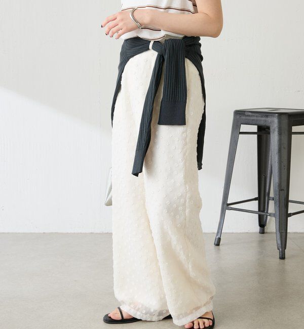  「立体フラワーシアーワイドパンツ」|その他|