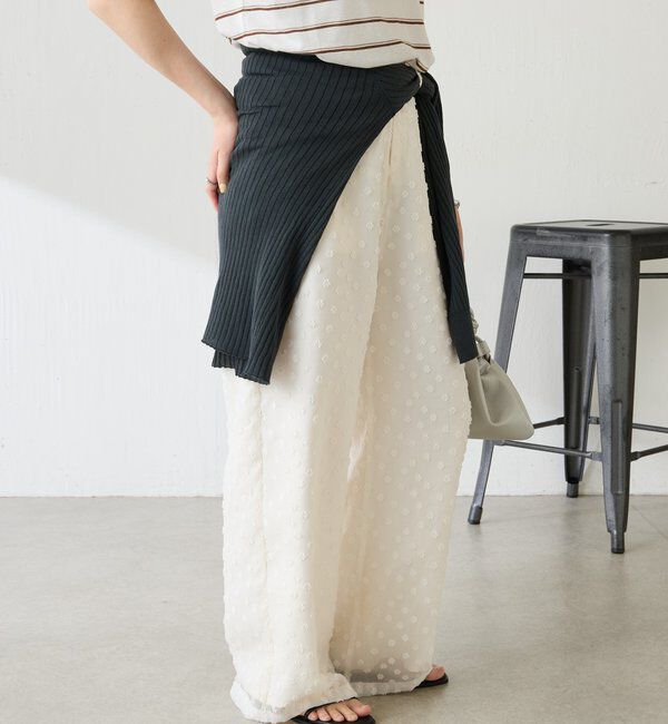  「立体フラワーシアーワイドパンツ」|その他|