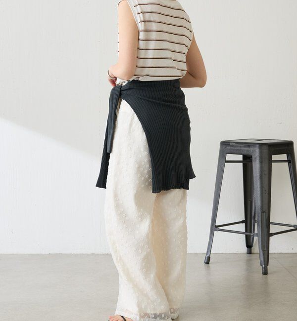  「立体フラワーシアーワイドパンツ」|その他|