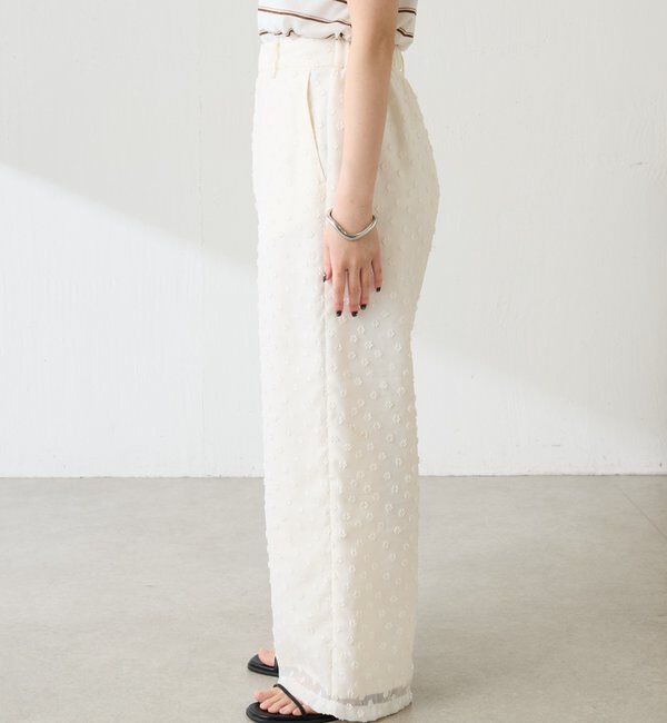  「立体フラワーシアーワイドパンツ」|その他|