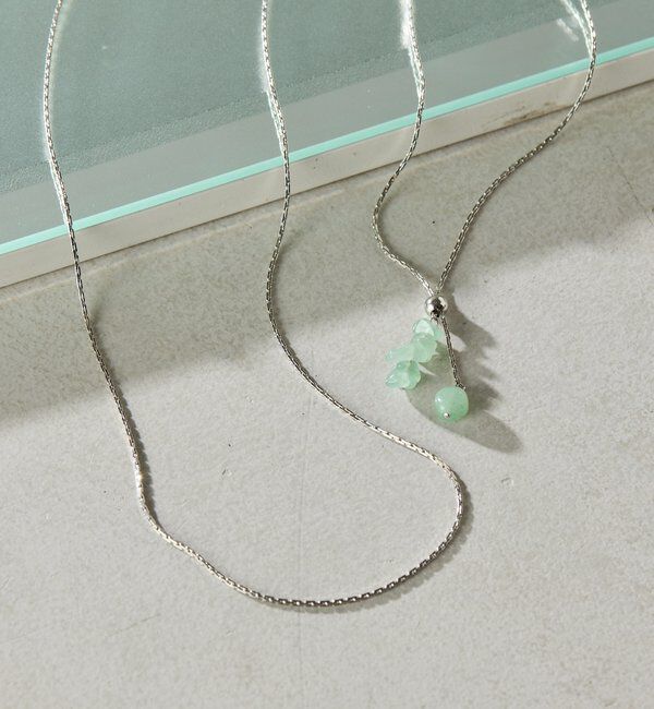  「【PAPILLONNER/パピヨネ】天然石Y字ネックレス」|ネックレス|