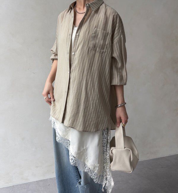  「アシメレースキャミ」|シャツ・ブラウス|