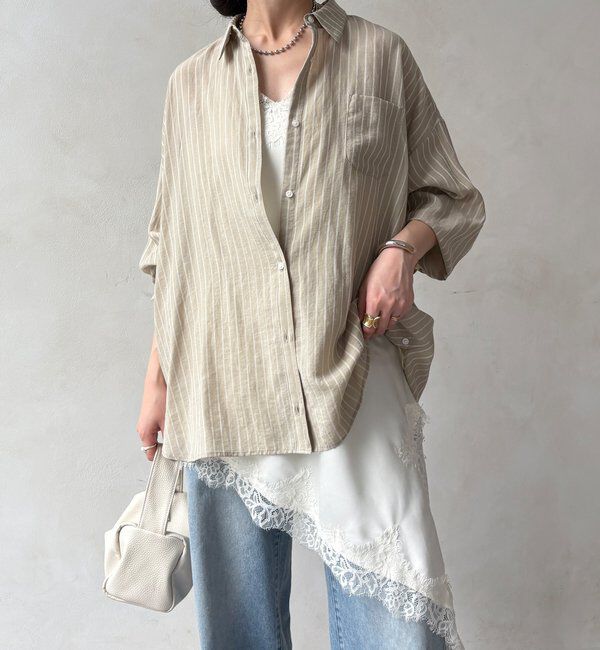  「アシメレースキャミ」|シャツ・ブラウス|