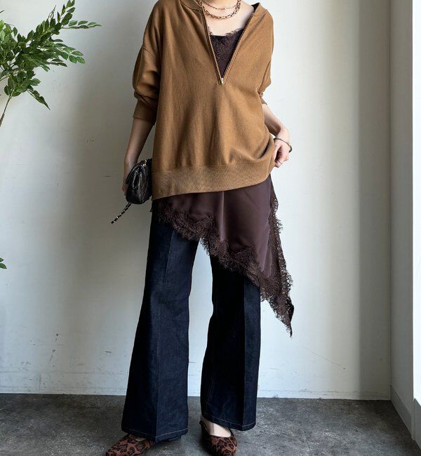  「アシメレースキャミ」|シャツ・ブラウス|