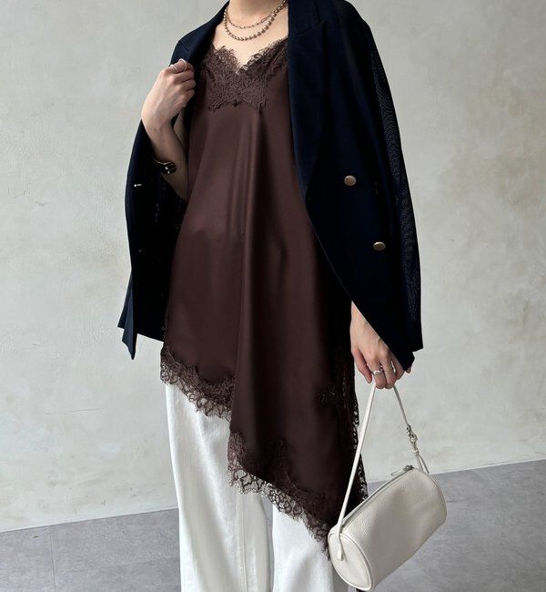  「アシメレースキャミ」|シャツ・ブラウス|