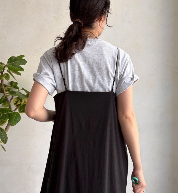  「【SAKURA企画】裾ギャザー切替キャミワンピース」|ワンピース|