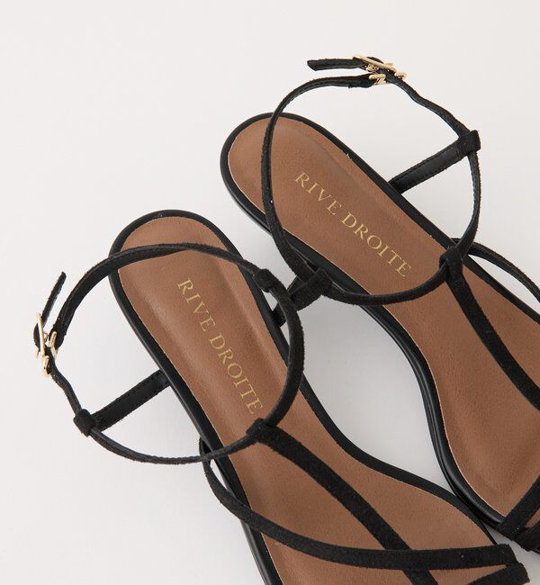  「【抜け感】ポインテッドラインサンダル」|サンダル|