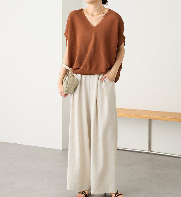  「【美シルエット】ライトギマフレンチコクーンニット」|ニット・セーター|