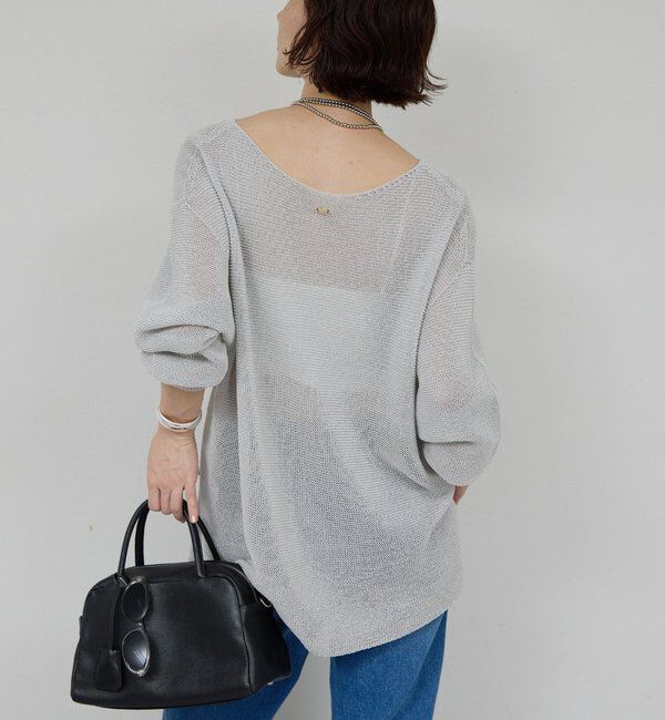  「ペーパーヤーンメッシュニット」|ニット・セーター|