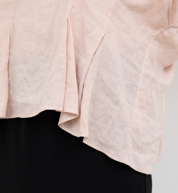  「【WEB限定】ハーフスリーブウエストシェイプシャツ」|シャツ・ブラウス|