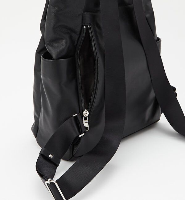  「レザー2ハンドルリュックサック」|リュック|