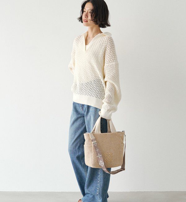  「ナイロンラフィア2WAYトートバッグ」|トートバッグ|