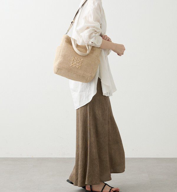  「ナイロンラフィア2WAYトートバッグ」|トートバッグ|