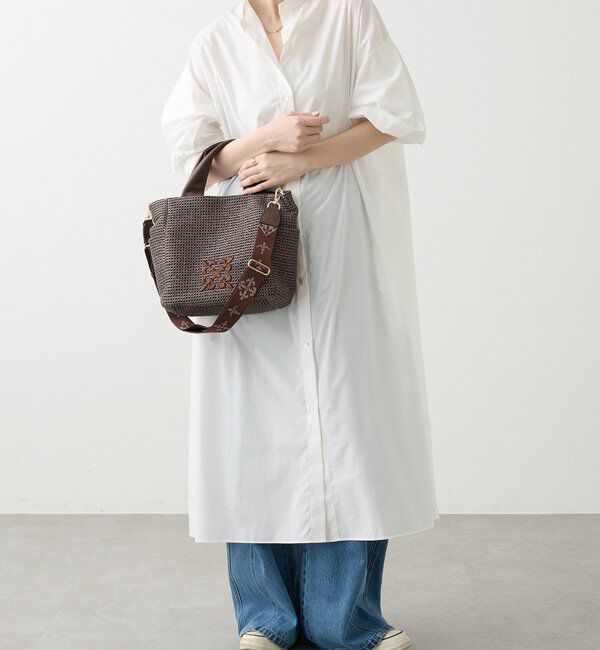  「ナイロンラフィア2WAYトートバッグ」|トートバッグ|