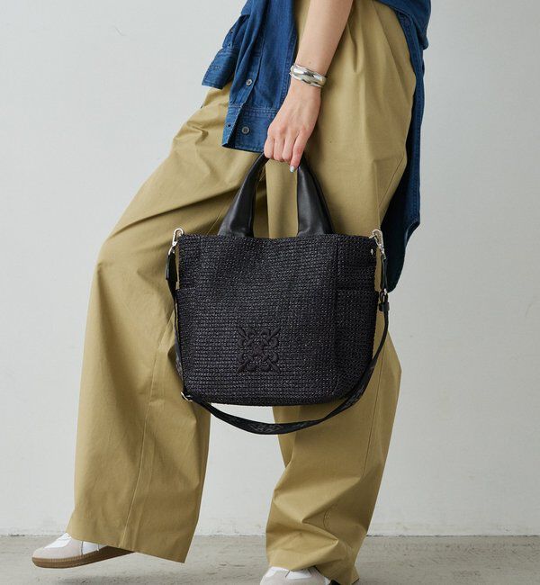  「ナイロンラフィア2WAYトートバッグ」|トートバッグ|