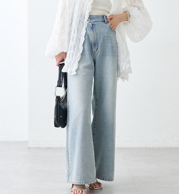  「【新色ブルー登場！】フレアデニム」|デニム|