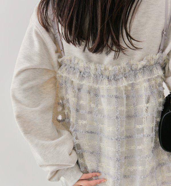  「シャイニーチェックキャミチュニック」|シャツ・ブラウス|