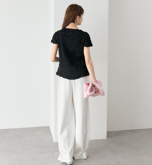  「裾ドロストスウェットパンツ」|チノ|