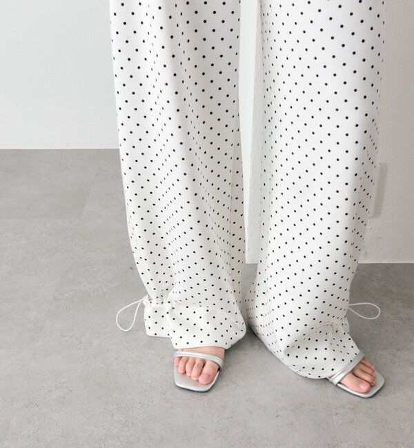  「裾ドロストスウェットパンツ」|チノ|