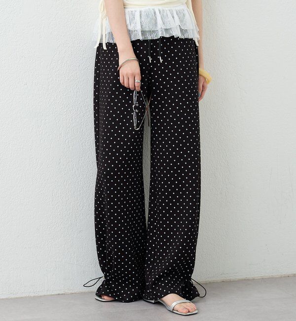  「裾ドロストスウェットパンツ」|チノ|